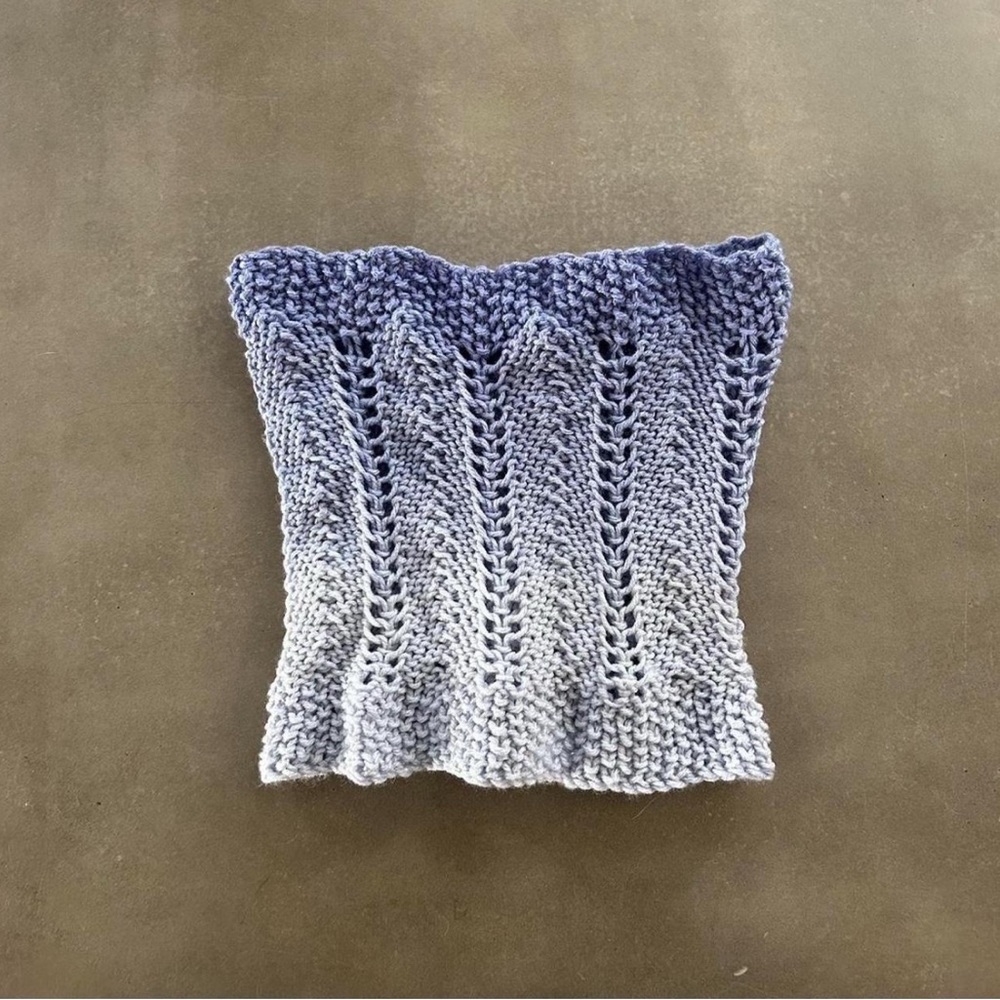 Ombre knit bandeau top